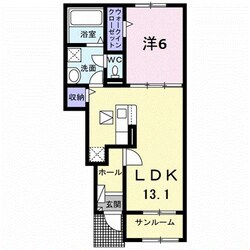 カーサ　フィオーレ　Ⅱの物件間取画像